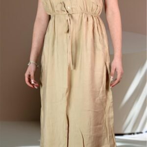 Rochie Midi Bej Natural Chic