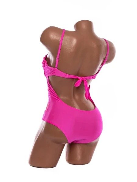 Costum de Baie de Damă din Două Piese, Sutien Triunghi cu Bretele Duble și Slip Decupat - Image 7