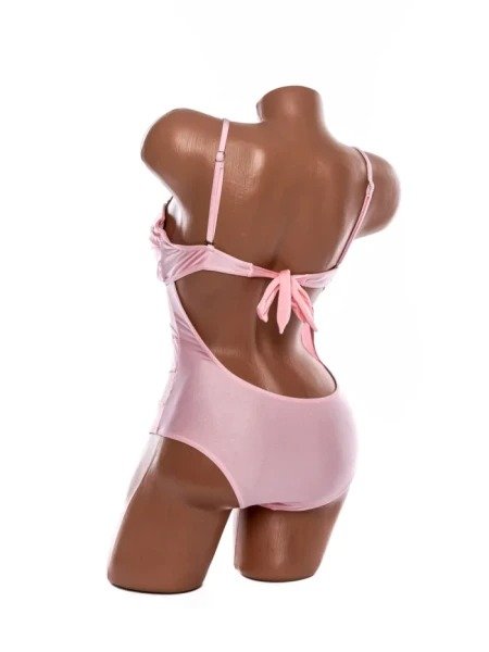 Costum de Baie de Damă din Două Piese, Sutien Triunghi cu Bretele Duble și Slip Decupat - Image 6