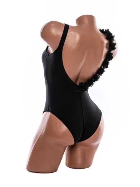Costum de Baie Întreg de Damă, Monokini Decupat cu Bandă Sub Bust și Barete pe Șolduri - Image 11