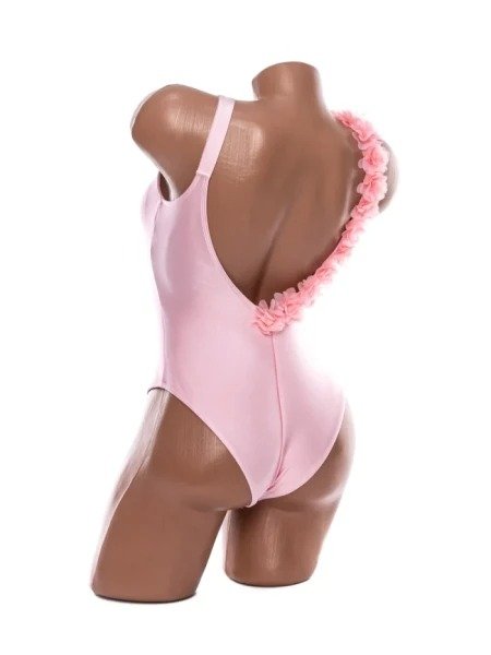 Costum de Baie Întreg de Damă, Monokini Decupat cu Bandă Sub Bust și Barete pe Șolduri - Image 9